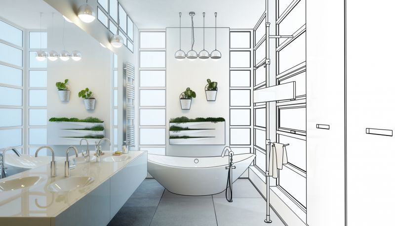 Contemporary Bathroom with Modern Fixtures